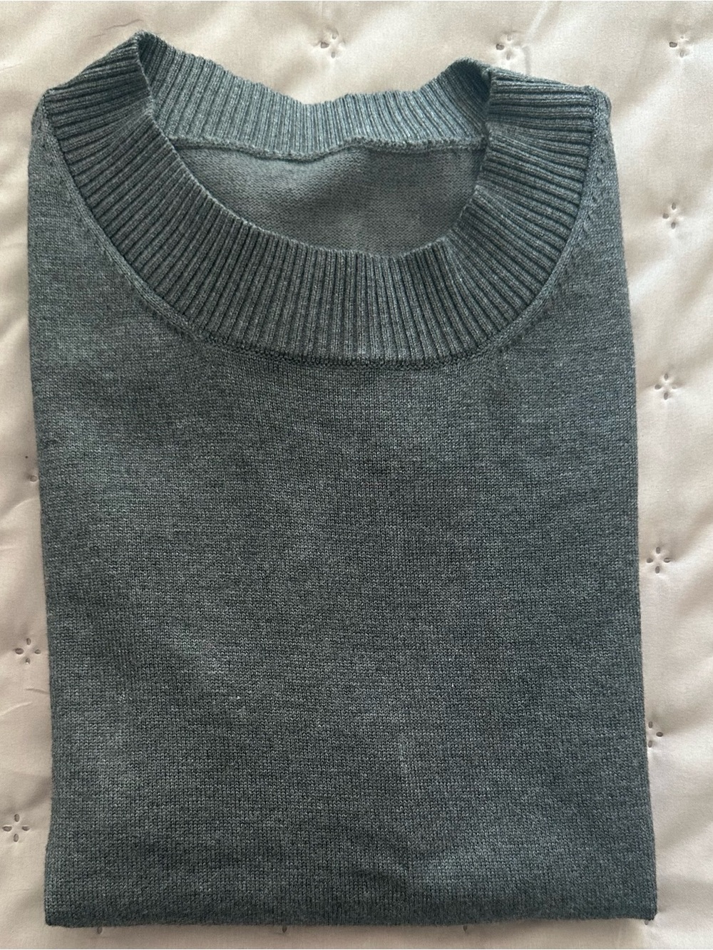 Womens Crewneck Sweater vest in Slate Gray, like new